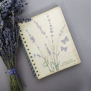 New Beginning Lavender Spiral Notebook