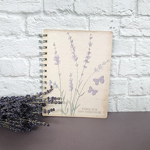 New Beginning Lavender Spiral Notebook