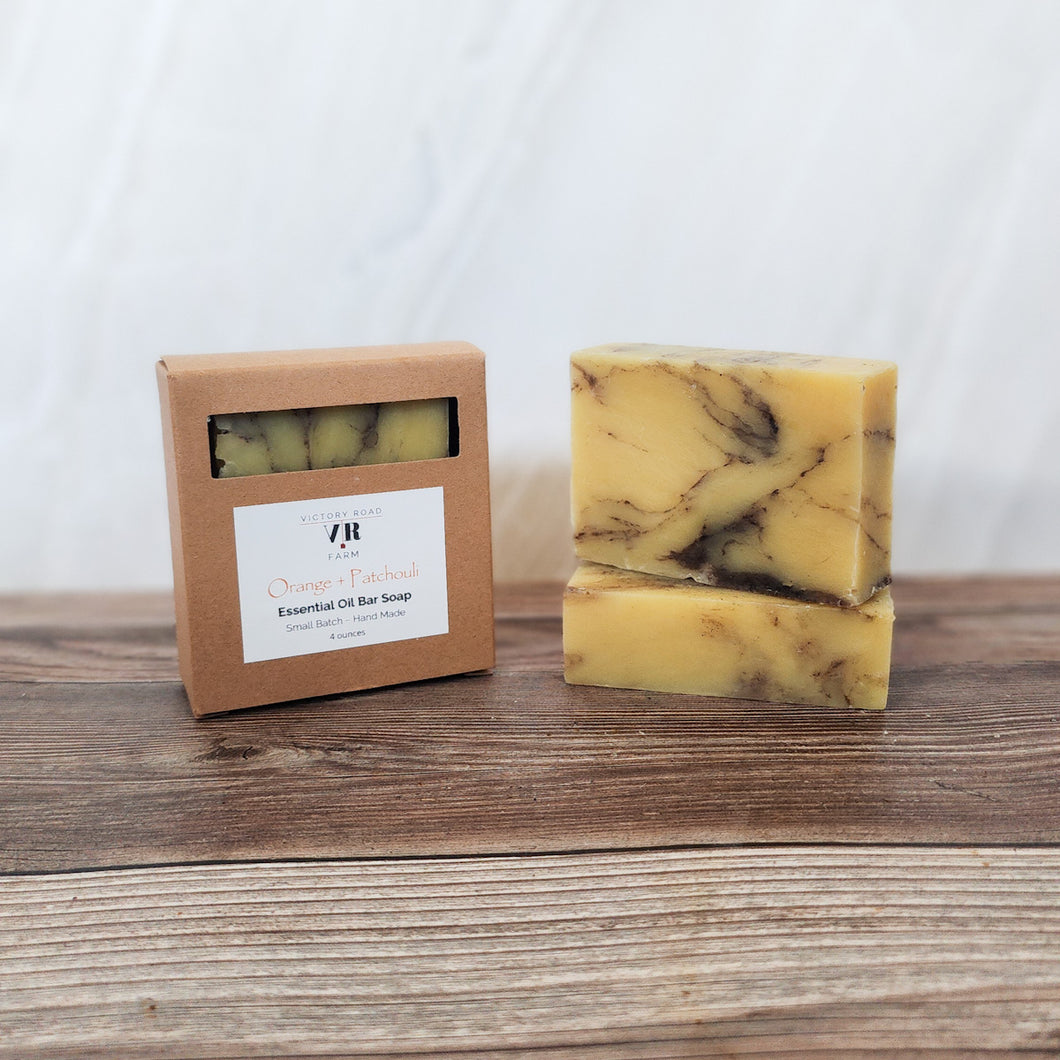 Orange + Patchouli Essential Oil Bar Soap